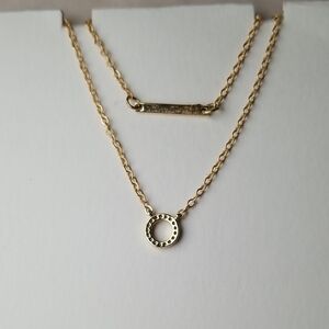 Gold Tone Layer Necklace